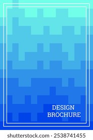 Geometric background with rectangles. Smooth color change, gradient. Cover design