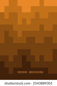 Fundo geométrico com retângulos. Alteração de cor suave, gradiente. Design da tampa