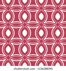 Geometric background. Red and beige seamless pattern for wallpapers, textile and fabrics