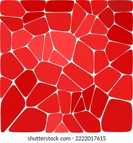 Fondo geométrico con guijarros rojos. Elemento de diseño.