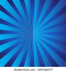 
Geometric background of repeating circular lines. Blue stripes. 