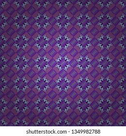 Geometric background with rhombus, dots and nodes. Vector seamless pattern. Colorful texture. Abstract geometric pattern. Seamless geometric pattern. Purple, violet and blue background.