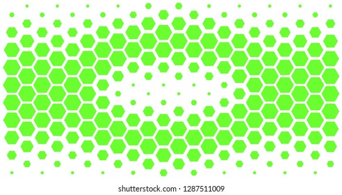 Geometric background with rhombus and nodes. Abstract geometric pattern. Bright green texture. Fashion vector. Modern technology illustration digital. Abstract background of bright green hexagons, vector design. -Vector