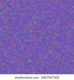 Geometric background. Rounded square frames in multiple colors. Vibrant shades of purple with matching background. Energetic vector illustration.