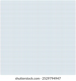 Geometric background for school, textures, notebook, diary. Printable squared grid paper with color horizontal lines. grid square graph line full page on white paper background. Eps file 6.