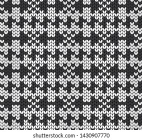 Geometric background. Seamless decorative background. Jacquard weave. Knitted pattern.