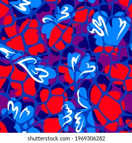 Geometric background. Seamless pattern with rounded forms structure.