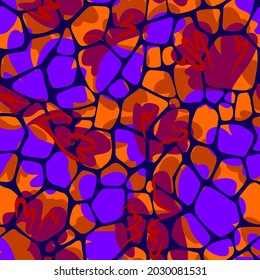 Geometric background. Seamless pattern with rounded forms structure.