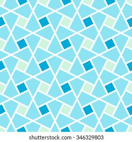 Geometric background.  Seamless pattern. Traditional tile ornament. Vector illustration. 