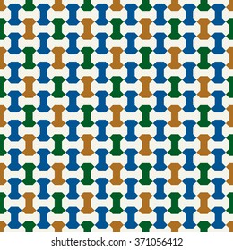 Geometric background.  Seamless pattern. Traditional spanish tile ornament. Vector illustration. 