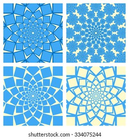 Geometric Background Set. Oriental Style. Vector.