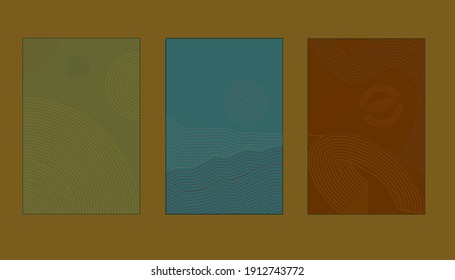 geometric background sets for covers, brochures, posters
