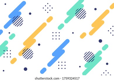 Geometric background with shapes vector