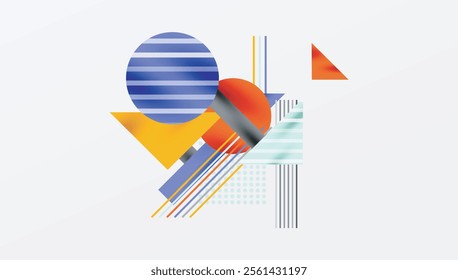 Geometric background showcasing sharp lines, contrasting colors, and minimalistic shapes