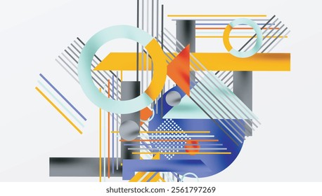 Geometric background showcasing sharp lines, contrasting colors, and minimalistic shapes