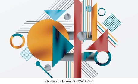 Geometric background showcasing sharp lines, contrasting colors, and minimalistic shapes