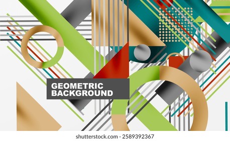 Geometric background showcasing sharp lines, contrasting colors, and minimalistic shapes