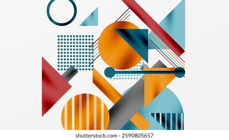 Geometric background showcasing sharp lines, contrasting colors, and minimalistic shapes
