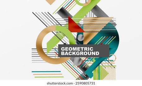 Geometric background showcasing sharp lines, contrasting colors, and minimalistic shapes
