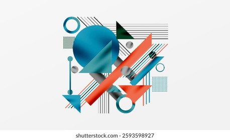 Geometric background showcasing sharp lines, contrasting colors, and minimalistic shapes
