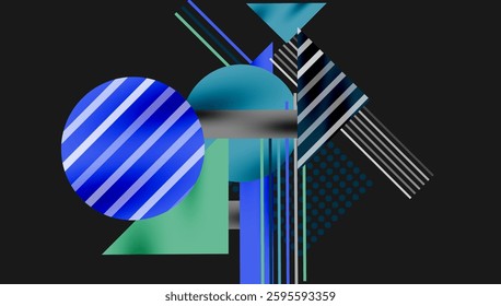 Geometric background showcasing sharp lines, contrasting colors, and minimalistic shapes