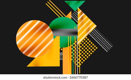 Geometric background showcasing sharp lines, contrasting colors, and minimalistic shapes