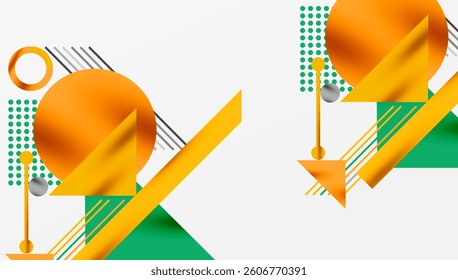 Geometric background showcasing sharp lines, contrasting colors, and minimalistic shapes