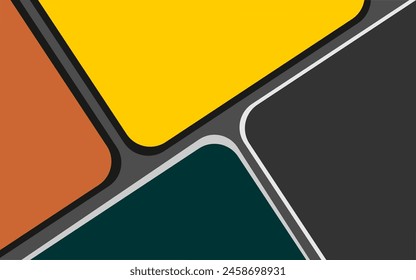 Fondo geométrico con abstracto simple de 4 colores