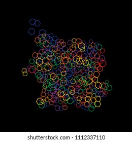 Geometric Background. Simple Pattern for Postcard, Print, Banner or Poster. Modern abstract background with polygons. Vector Texture in Trendy Minimalistic Style