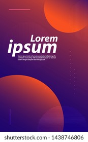 geometric background. Simple shapes with trendy gradients composition. Eps10 vector.