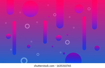 geometric background. Simple shapes with trendy gradients composition. 