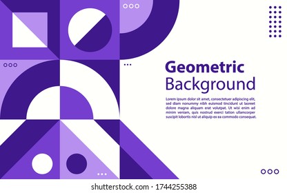 Geometrischer Hintergrund. Einfache Formen mit trendigen Gradienten. Graphic design element.