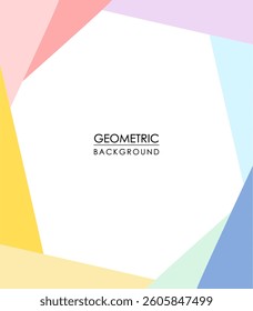 Geometric background with soft pastel colors