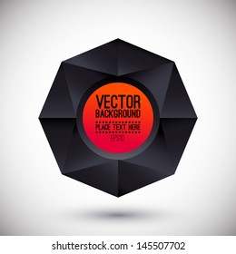 Geometric  background with space for text. Promotion notice. Logo or Notice presentation. Vector illustration