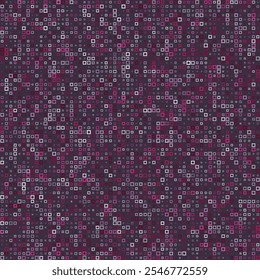 Geometric background. Square frames in multiple colors. Muted purple tones with a matching background. Vibrant vector illustration.