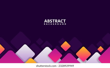 fondo geométrico con elemento gráfico cuadrado,fondo abstracto geométrico púrpura para banner y página de inicio
