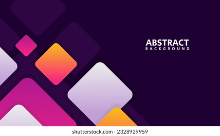 geometric background with square graphic element,purple geometric abstract background for banner and landing page