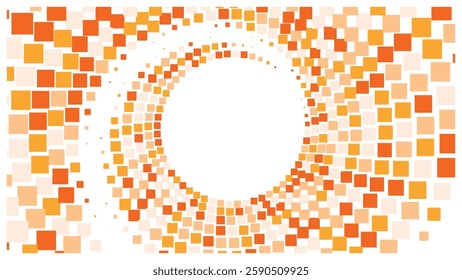 Geometric background square styles colorful rectangles halftone pixel pattern.