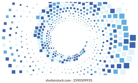 Geometric background square styles colorful rectangles halftone pixel pattern.