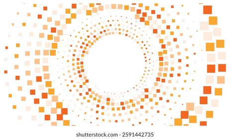 Geometric background square styles colorful rectangles halftone pixel pattern.