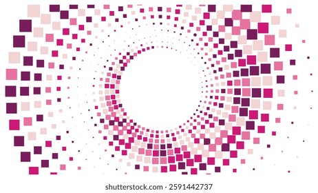 Geometric background square styles colorful rectangles halftone pixel pattern.