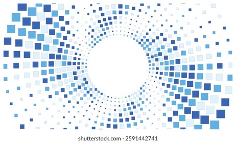 Geometric background square styles colorful rectangles halftone pixel pattern.