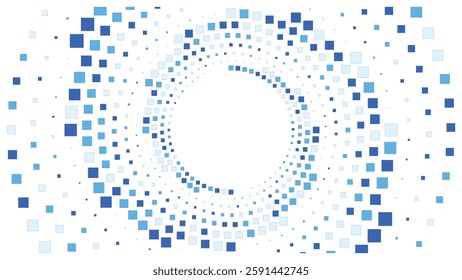 Geometric background square styles colorful rectangles halftone pixel pattern.