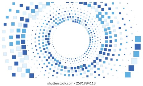 Geometric background square styles colorful rectangles halftone pixel pattern.