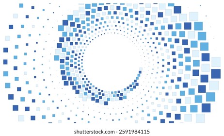 Geometric background square styles colorful rectangles halftone pixel pattern.