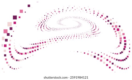 Geometric background square styles colorful rectangles halftone pixel pattern.