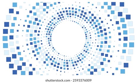 Geometric background square styles colorful rectangles halftone pixel pattern.