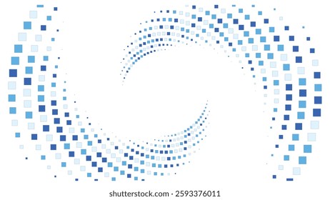 Geometric background square styles colorful rectangles halftone pixel pattern.