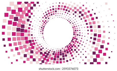 Geometric background square styles colorful rectangles halftone pixel pattern.