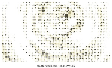 Geometric background square styles colorful rectangles halftone pixel pattern.